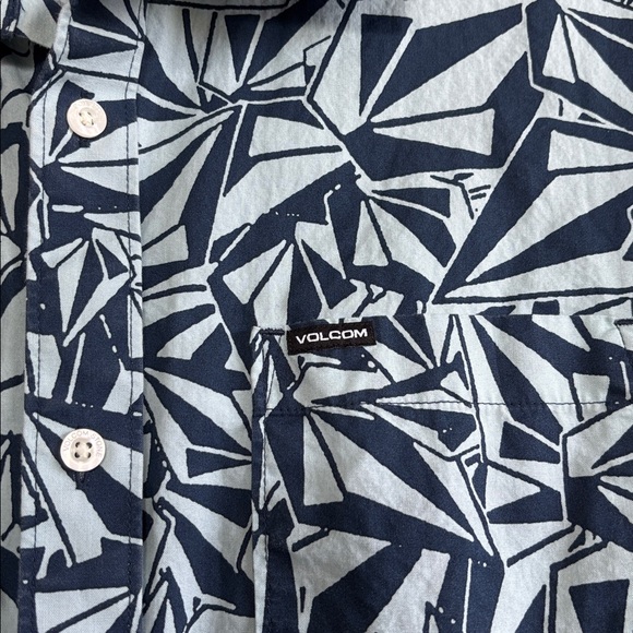 Volcom Abstract Patterned Navy Shirt - Picture 4 of 7